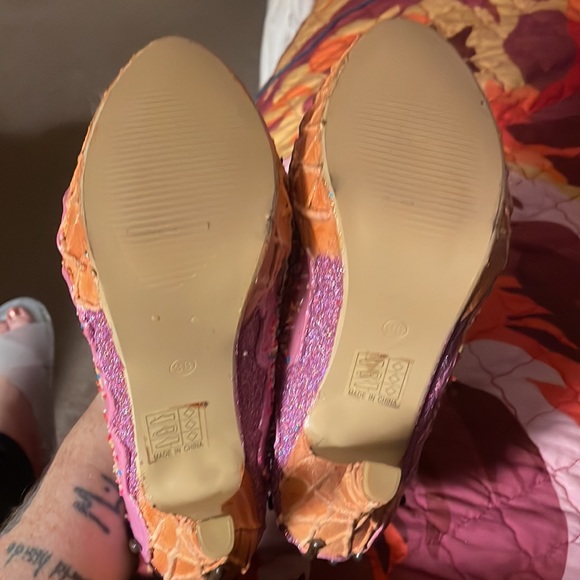 RARE Vintage Y2K Heels ice cream sundae cherry cupcake Irregular Choice -like 🍨 - Picture 5 of 5